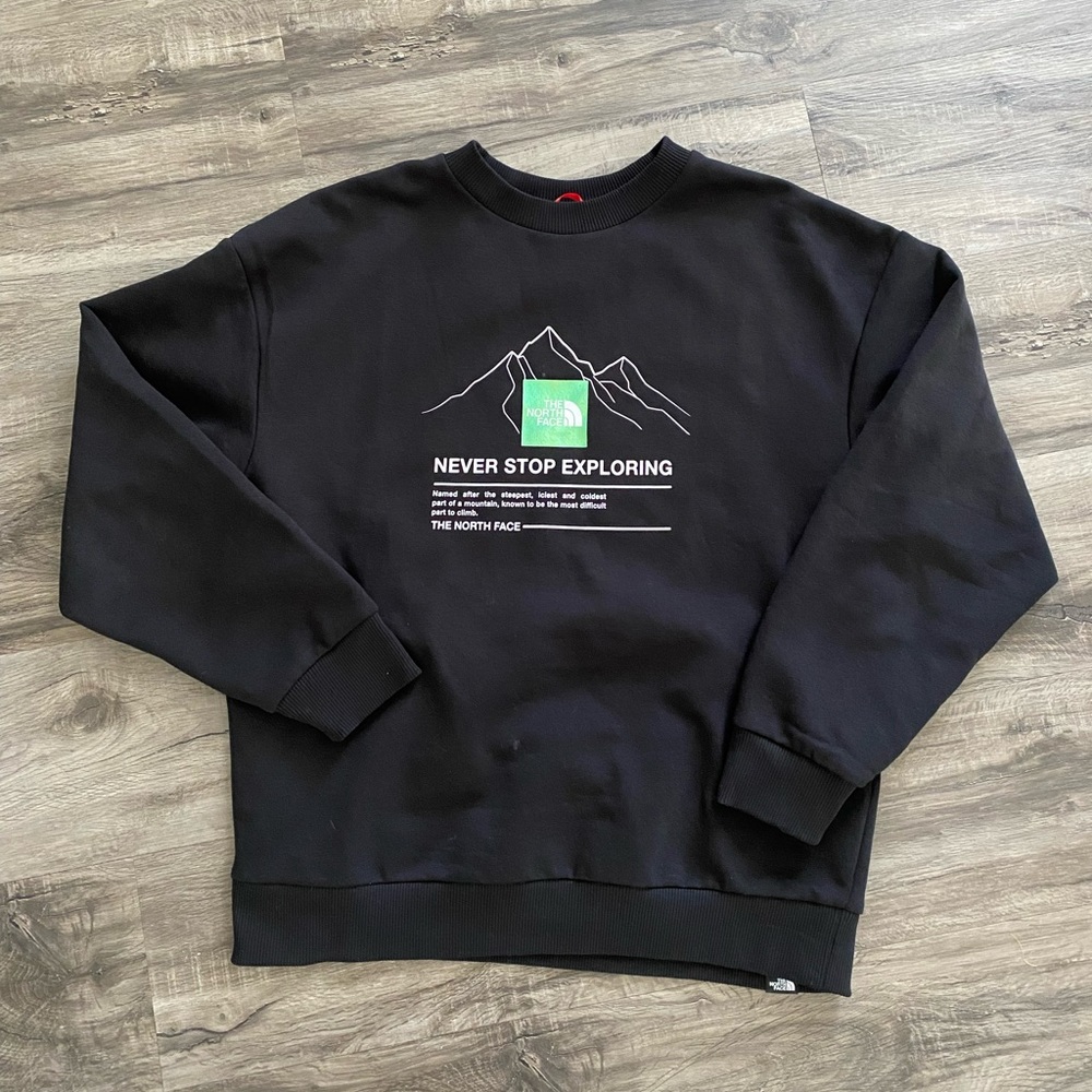 Women’s North Face Crewneck Pullover Sweatshirt Black Large